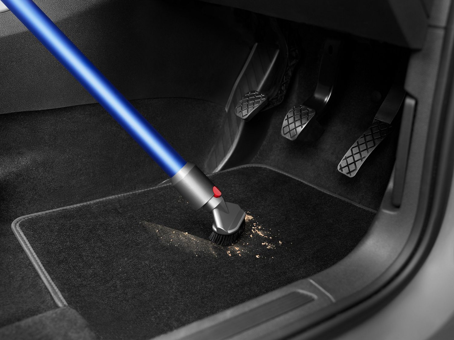 Kleine Extra-Hart-Bürste zum Auto Saugen